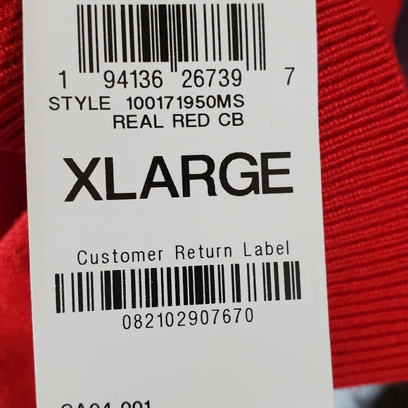 JM Collection Red Sequin Women's Sweater Size XL - Picture 6 of 9